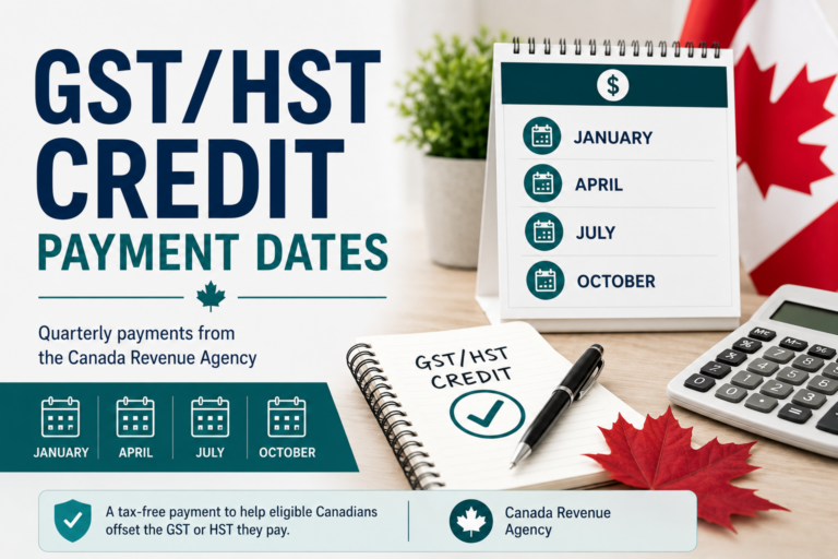 GSTHST Credit Payment Dates