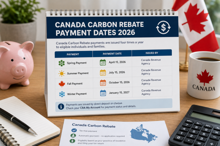 Canada Carbon Rebate Payment Dates