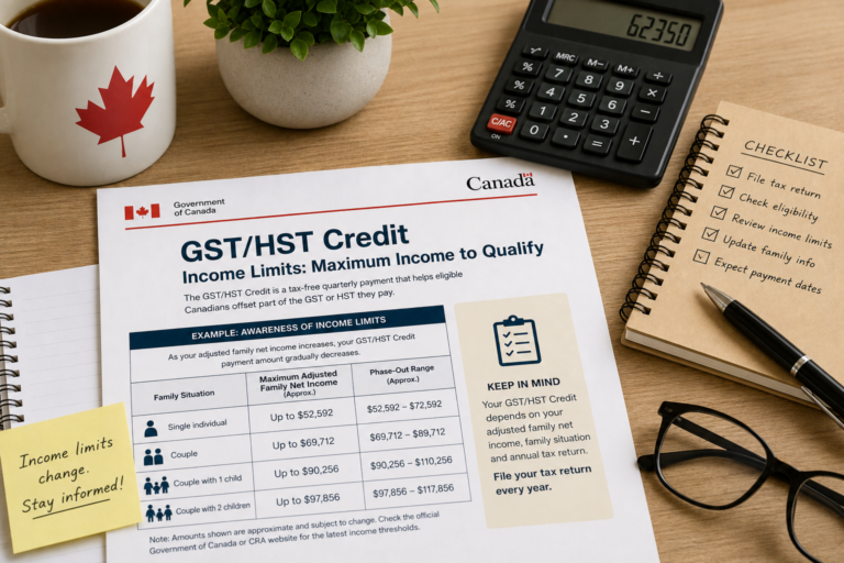 GSTHST Credit Income Limits