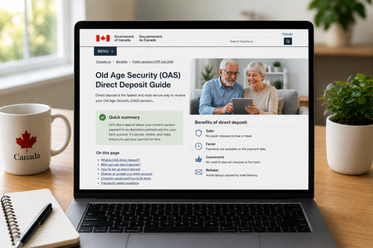 Old Age Security (OAS) Direct Deposit Guide