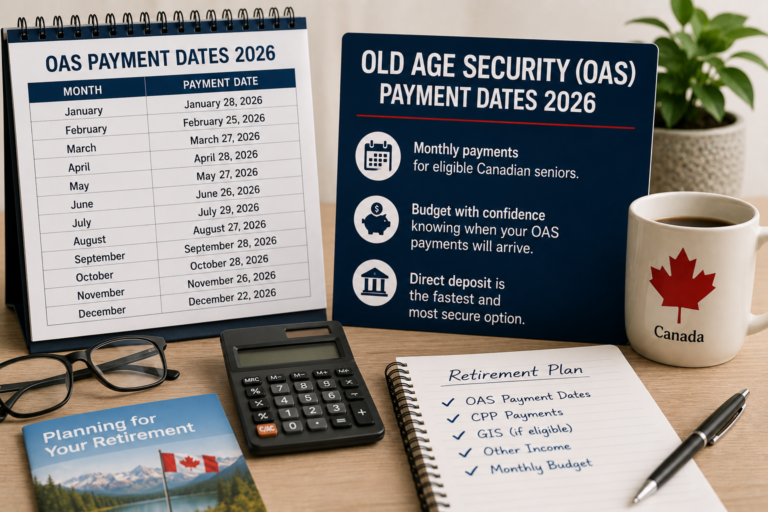Old Age Security (OAS) Payment Dates 2026