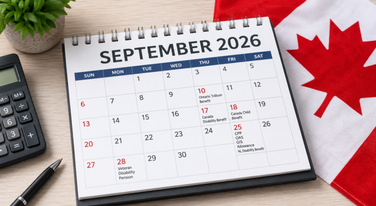 September Benefit Payments CPP, OAS, CCB and Other Payment Dates