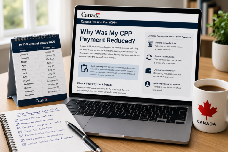 Why Was My Canada Pension Plan (CPP) Payment Reduced