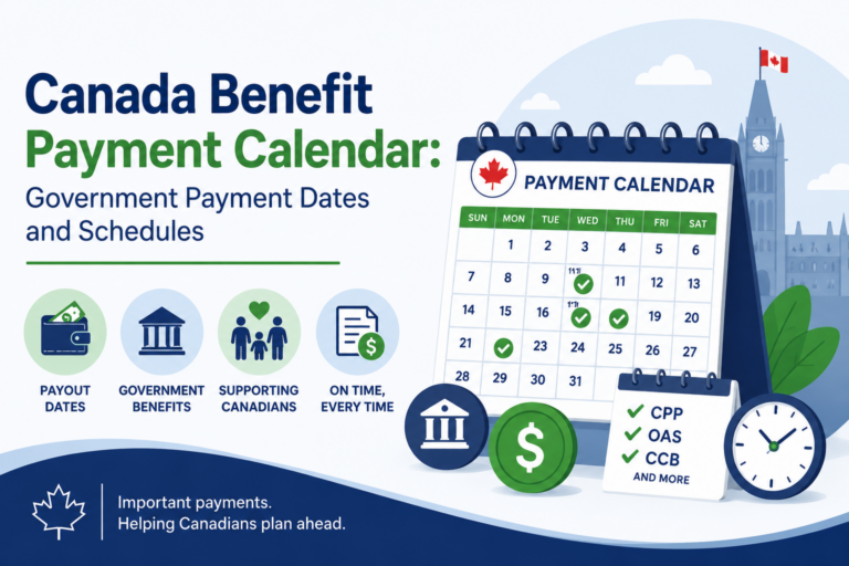 Canada Benefit Payment Calendar