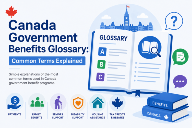 Canada Government Benefits Glossary