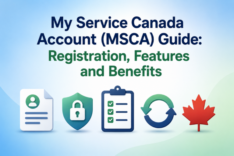 My Service Canada Account (MSCA) Guide