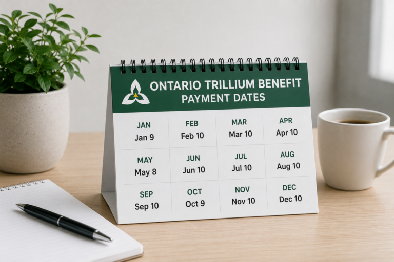 Ontario Trillium Benefit (OTB) Payment Dates