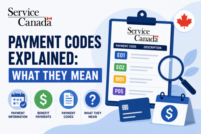 Service Canada Payment Codes Explained What They Mean