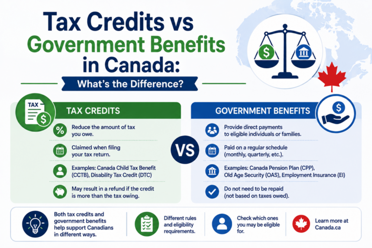 Tax Credits vs Government Benefits in Canada