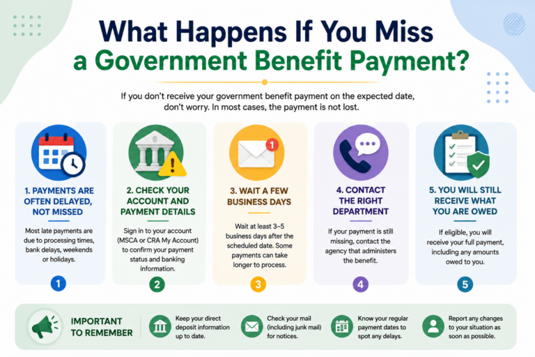 What Happens If You Miss a Government Benefit Payment