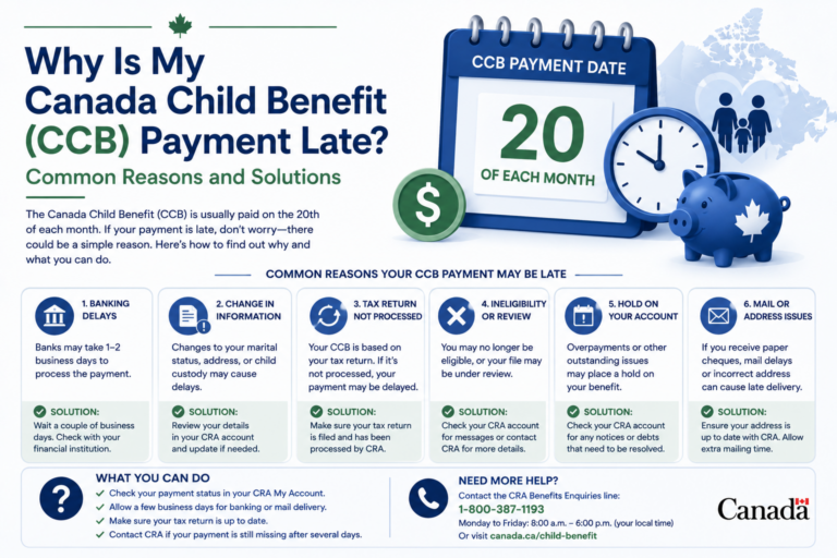 Why Is My Canada Child Benefit (CCB) Payment Late