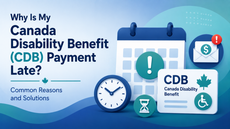 Why Is My Canada Disability Benefit (CDB) Payment Late