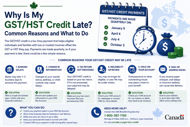Why Is My GSTHST Credit Late